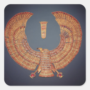Collar in Form der Geiergöttin Quadratischer Aufkleber