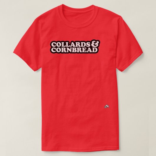 Collards Cornbread Southern Cooking T-Shirt (Design vorne)