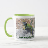 Collared Lizard Nah-up Fotografie Personalisiert Tasse (Links)