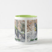 Collared Lizard Nah-up Fotografie Personalisiert Tasse (Zentrum)