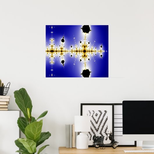 Collatz Mathematical Mandelbrot Fraktal Poster (Heimbüro)