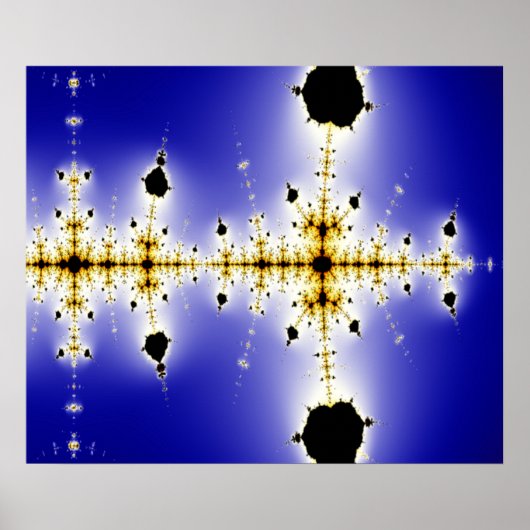 Collatz Mathematical Mandelbrot Fraktal Poster (Vorne)