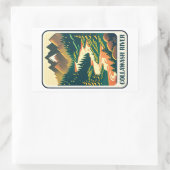 Collawash River Oregon Farben Rechteckiger Aufkleber (Tasche)