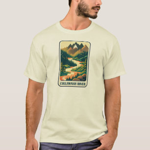 Collawash River Oregon Farben T-Shirt
