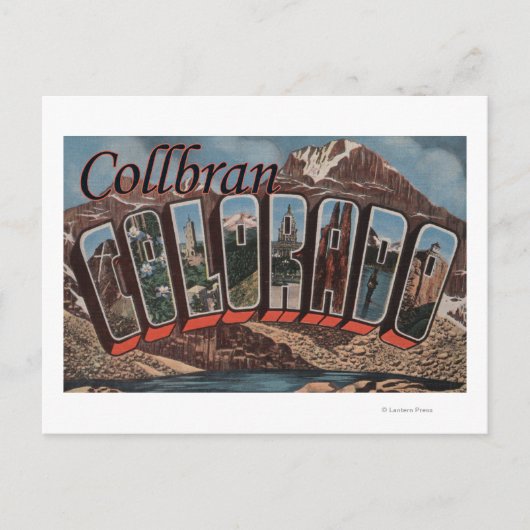 Collbran, Colorado - Große Briefszenen Postkarte (Vorderseite)