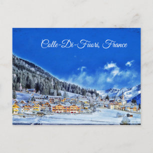 Colle-Di-Fuori, Frankreich Winter Postcard Postkarte