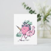 Colle Erdbeere Quadratischer Postkarte (Stehend Vorderseite)