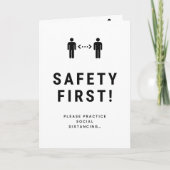 Colleague Farewell Card - Safety First Karte (Vorderseite)