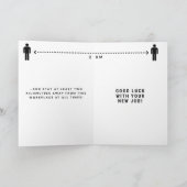 Colleague Farewell Card - Safety First Karte (Innenseite)