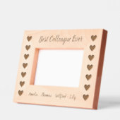 Colleague Heart Pattern Custom Holz Foto Rahmen (Links)