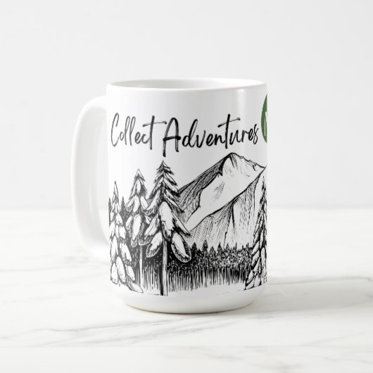 Collect Adventures-Tasse Kaffeetasse (Vorderseite Links)