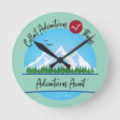 Collect Adventures Wall Clock Runde Wanduhr (Vorderseite)