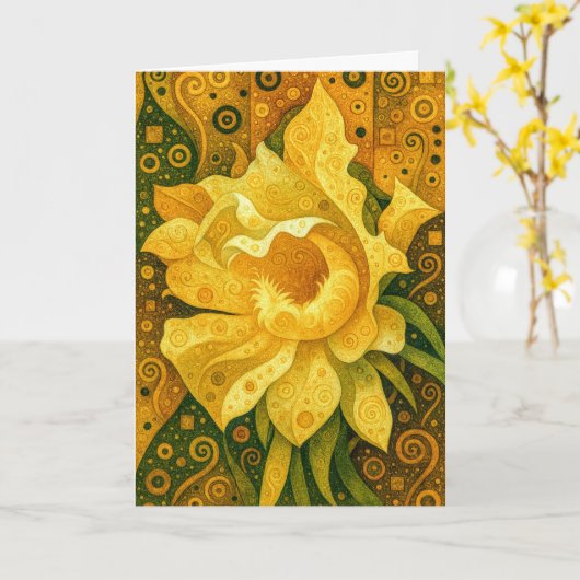 Collectable Glow Forth Greeting Card Karte (Gelbe Blume)