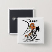 Collectiable Button von Abby World "Resilience" (Vorne & Hinten)