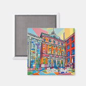 Collectible Funky City Magnet - Boston, MA (Vorderseite/Rückseite)