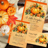 A Little Pumpkin | Sunflowers Fall Baby Shower Pappteller