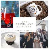 Halloween-Party "Essen, trinken und Beängstigend s Einladung