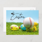 Baseball Save the Date für EASTER-Urlaub Postkarte
