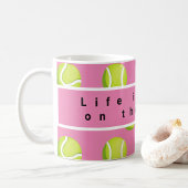 Tennis Life ist besser auf dem Platz Aquarell Pappteller