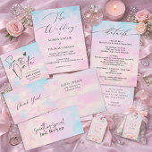 Romantic Pastel – Soft Pink & Blue  Geschenkanhänger
