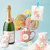 Baby Shower Boho Peachy Weather Stern-Aufkleber