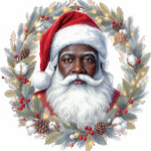 Santa Holiday Blessings Flat Card Geschenkpapier