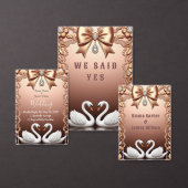💍 Weiße Schwäne Hochzeitsdekoration 💍 Save The Date (Personalisiere diese Kollektion eines unabhängigen Creators.)