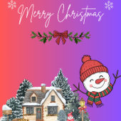 Merry Christmas Paper Coasters Rechteckiger Pappuntersetzer