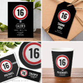 16th Birthday Speed Limit Sign - ANY AGE Einladung