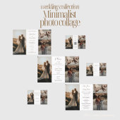 Hochzeitsprogramm für Minimalistische Fotos