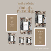 Moderne, minimalistische Foto-Collage Einladung