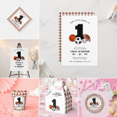 1 Ball Sports Theme Boy's 1. Geburtstag Partyhütchen