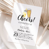 Brauen Baby Shower Adresse Runder Aufkleber