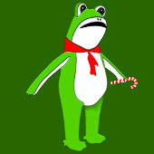 Funny Frog Christmas Holiday Socken