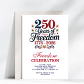 250th American Birthday Party Einladung