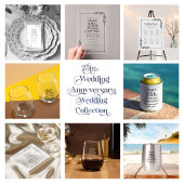 50. Hochzeitstag Gold-Typografie Serviette