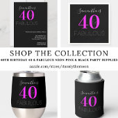 40. Geburtstag Personalisiert 40 und fabelhafte Mo Banner