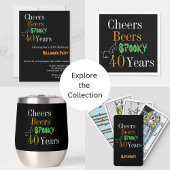 40. Geburtstag Halloween Spooky Party Willkommen Acrylschild