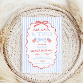 Bow Striped 4. Juli Geburtstag Napkins Serviette