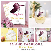 50 & Fabulous Custom Birthday Banner