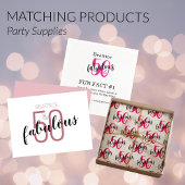 50 und fabelhafte 50. Geburtstag pulsierend pink Seidenpapier