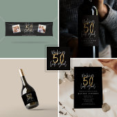 50 aussehen, gute Gold Geburtstagsgeschenk-Verpack Geschenkpapier