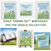 50. Geburtstagsparty Herren Golf Thema Einladung