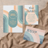 70er Vintag Rainbow Wedding Tischnummer (Personalisiere diese Kollektion eines unabhängigen Creators.)