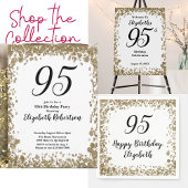 Elegant Gold Surprise 95th Birthday Invitation Einladung