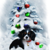 Cavalier King Charles Spaniel Puppy Christmas Ripsband