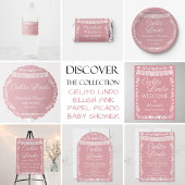 Cielito Lindo Blush Pink Baby Shower Gästebuch