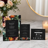 Holländische Florals zum Black Vintage Hochzeitspr Programm