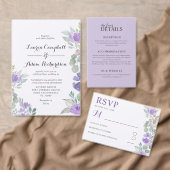Rustikales Lila Blumenmuster Geschenkpapier Set (Personalisiere diese Kollektion eines unabhängigen Creators.)