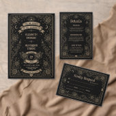 Gothic Black Spooky Tarot Hochzeit Save The Date (Personalisiere diese Kollektion eines unabhängigen Creators.)